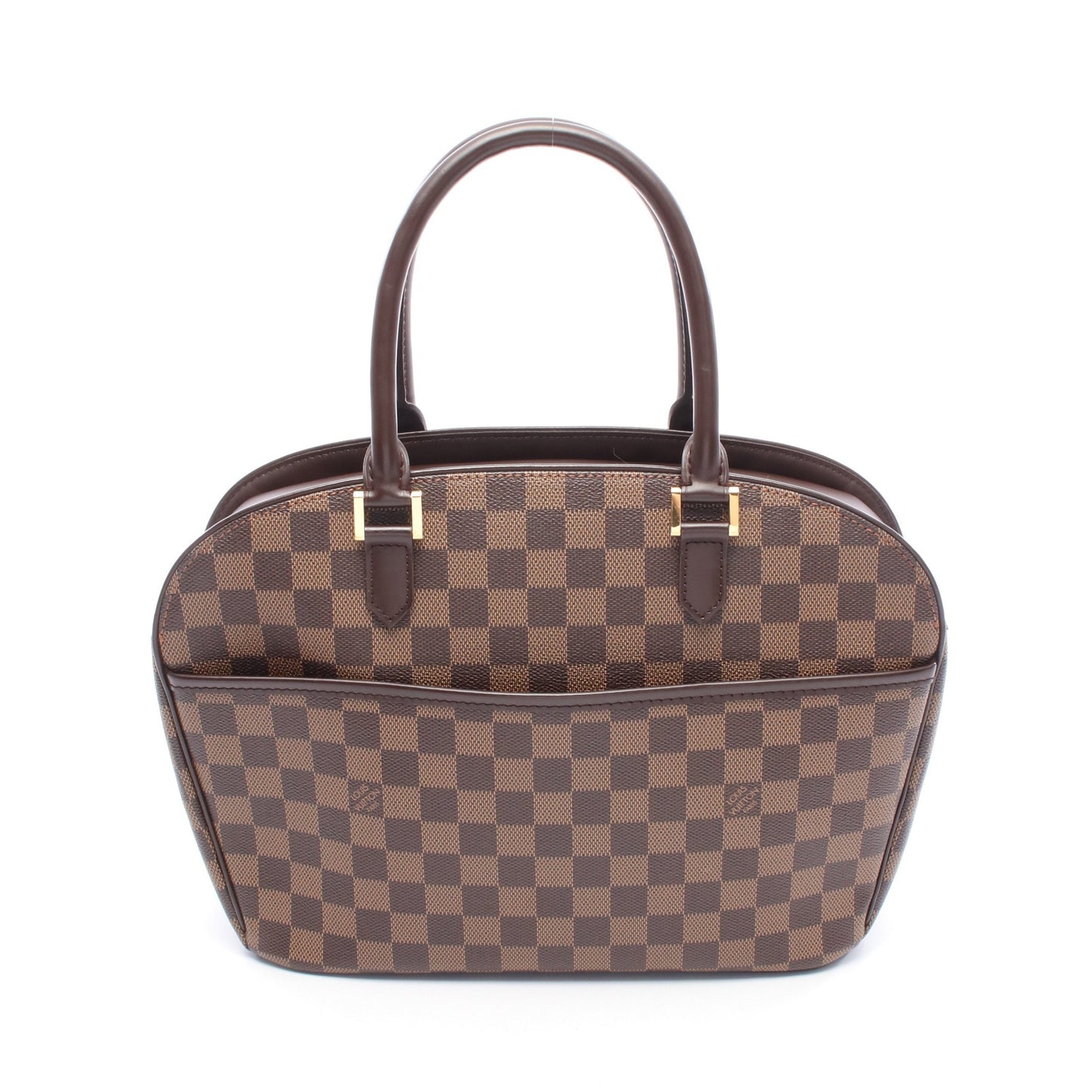 サリア オリゾンタル ダミエエベヌ ハンドバッグ PVC レザー ブラウン ルイヴィトン バッグ LOUIS VUITTON