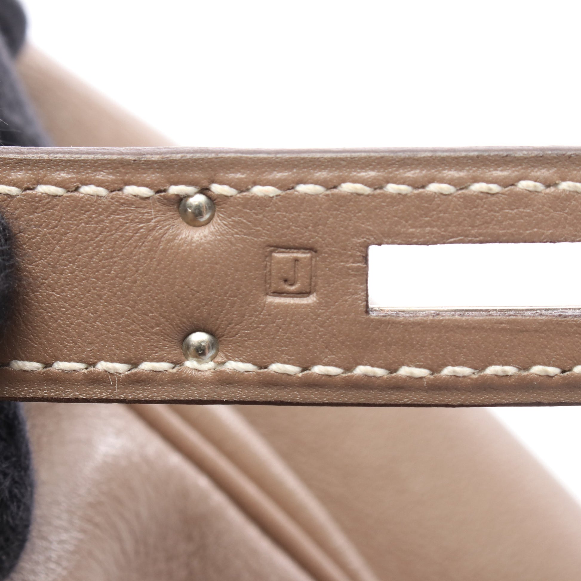 ケリー35 エトゥープ ハンドバッグ シッキム グレーブラウン シルバー金具 □J刻印 エルメス バッグ HERMES