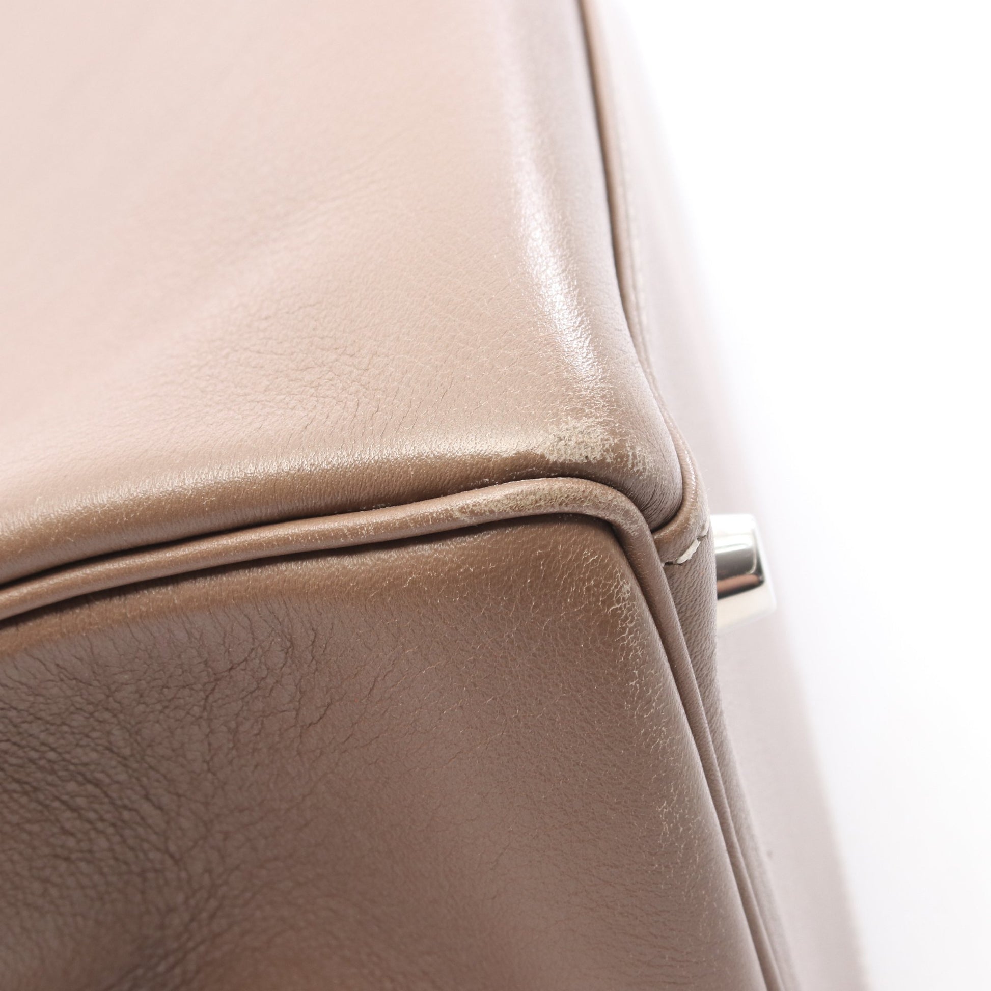 ケリー35 エトゥープ ハンドバッグ シッキム グレーブラウン シルバー金具 □J刻印 エルメス バッグ HERMES