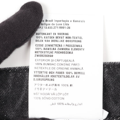 トライアングルロゴ デニムスカート コットン ブラック プラダ ボトムス PRADA