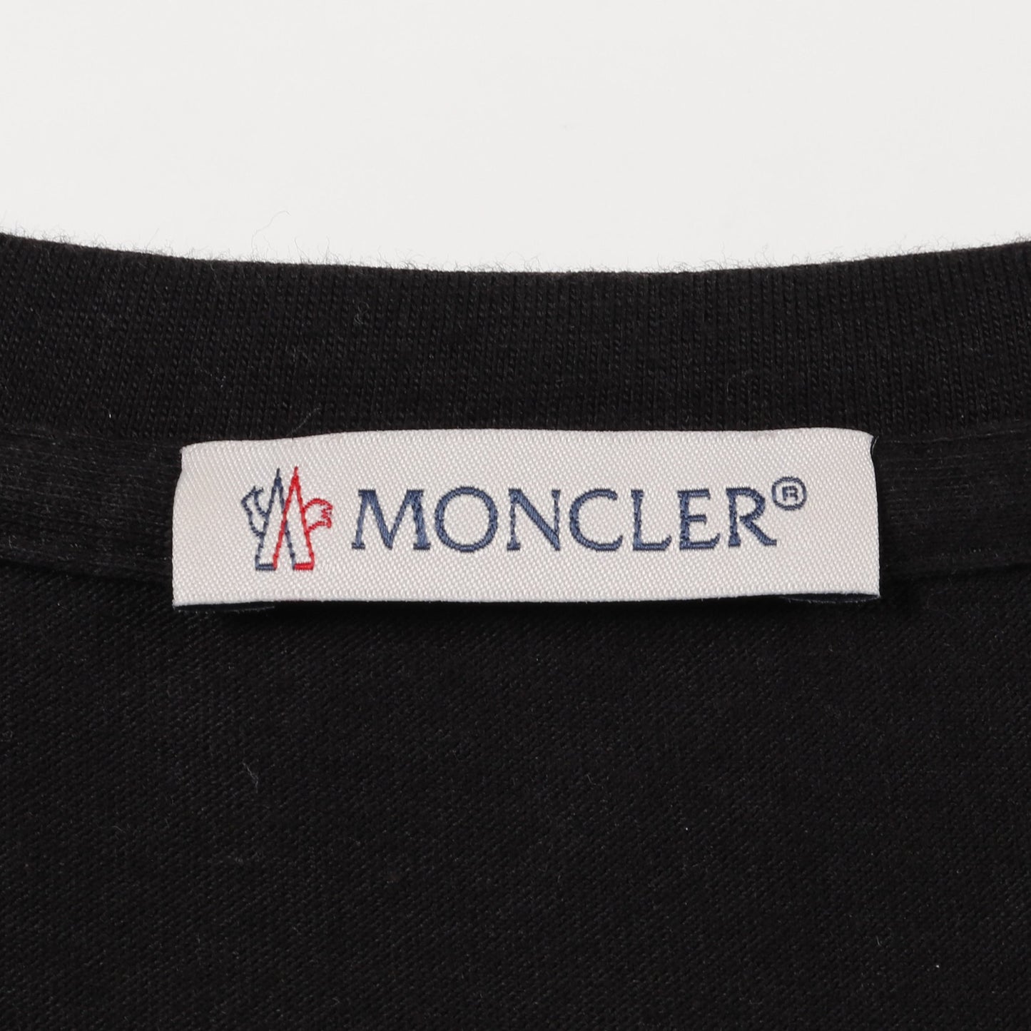 Tシャツ クルーネック ロゴ コットン ブラック モンクレール トップス MONCLER