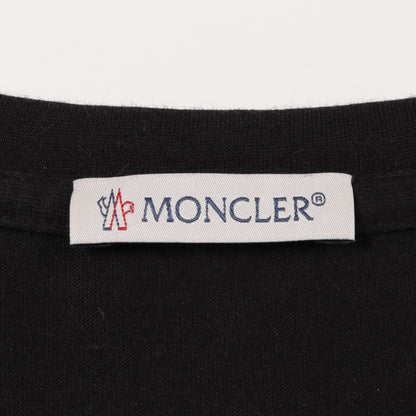 Tシャツ クルーネック ロゴ コットン ブラック モンクレール トップス MONCLER
