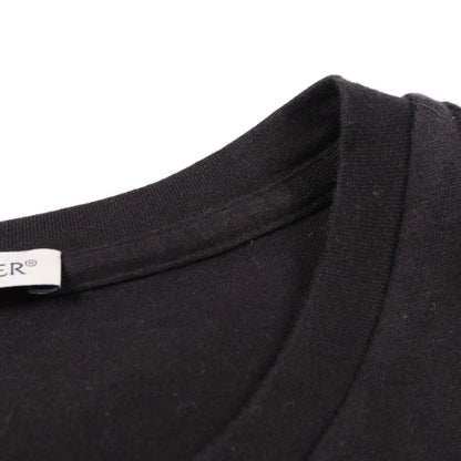 Tシャツ クルーネック ロゴ コットン ブラック モンクレール トップス MONCLER