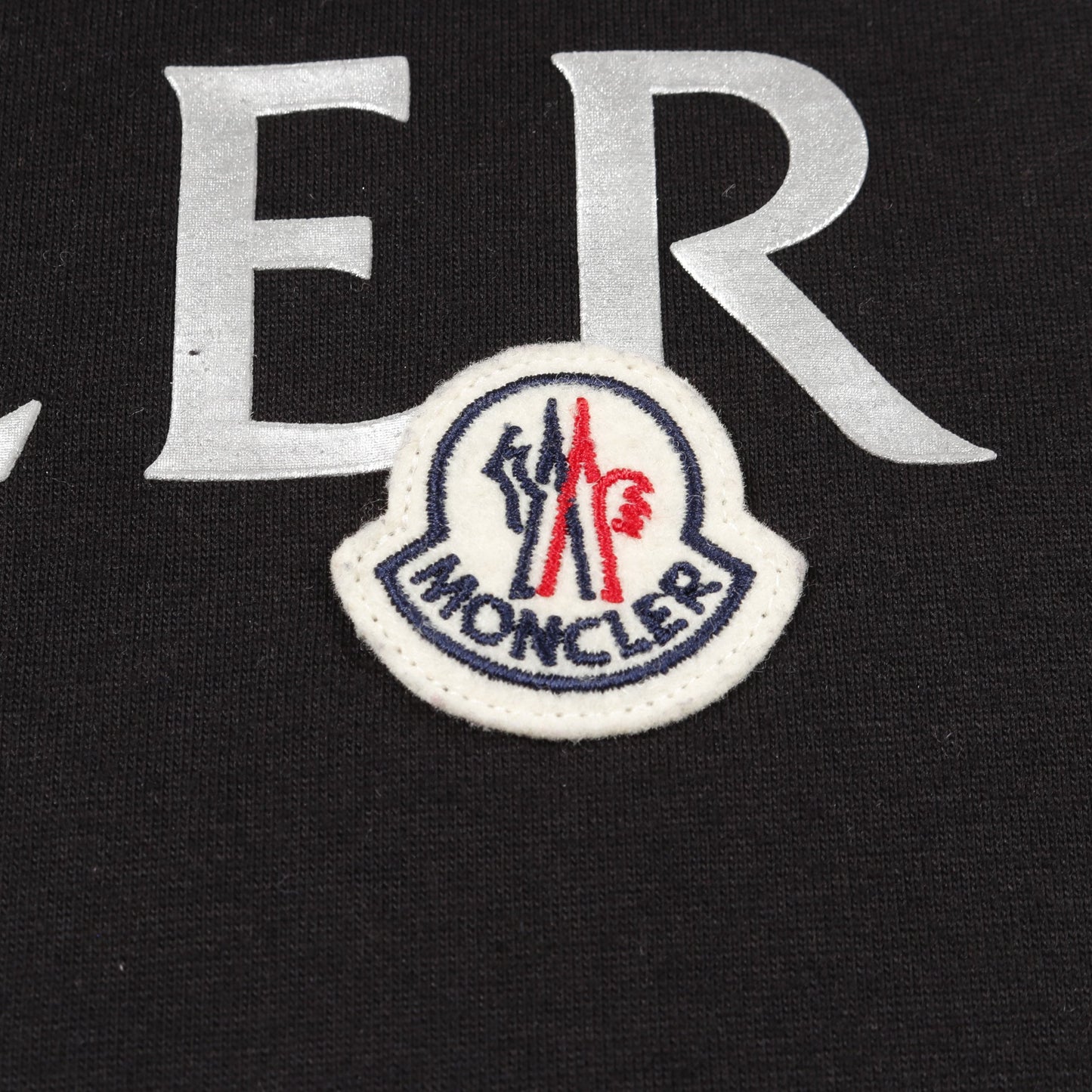 Tシャツ クルーネック ロゴ コットン ブラック モンクレール トップス MONCLER