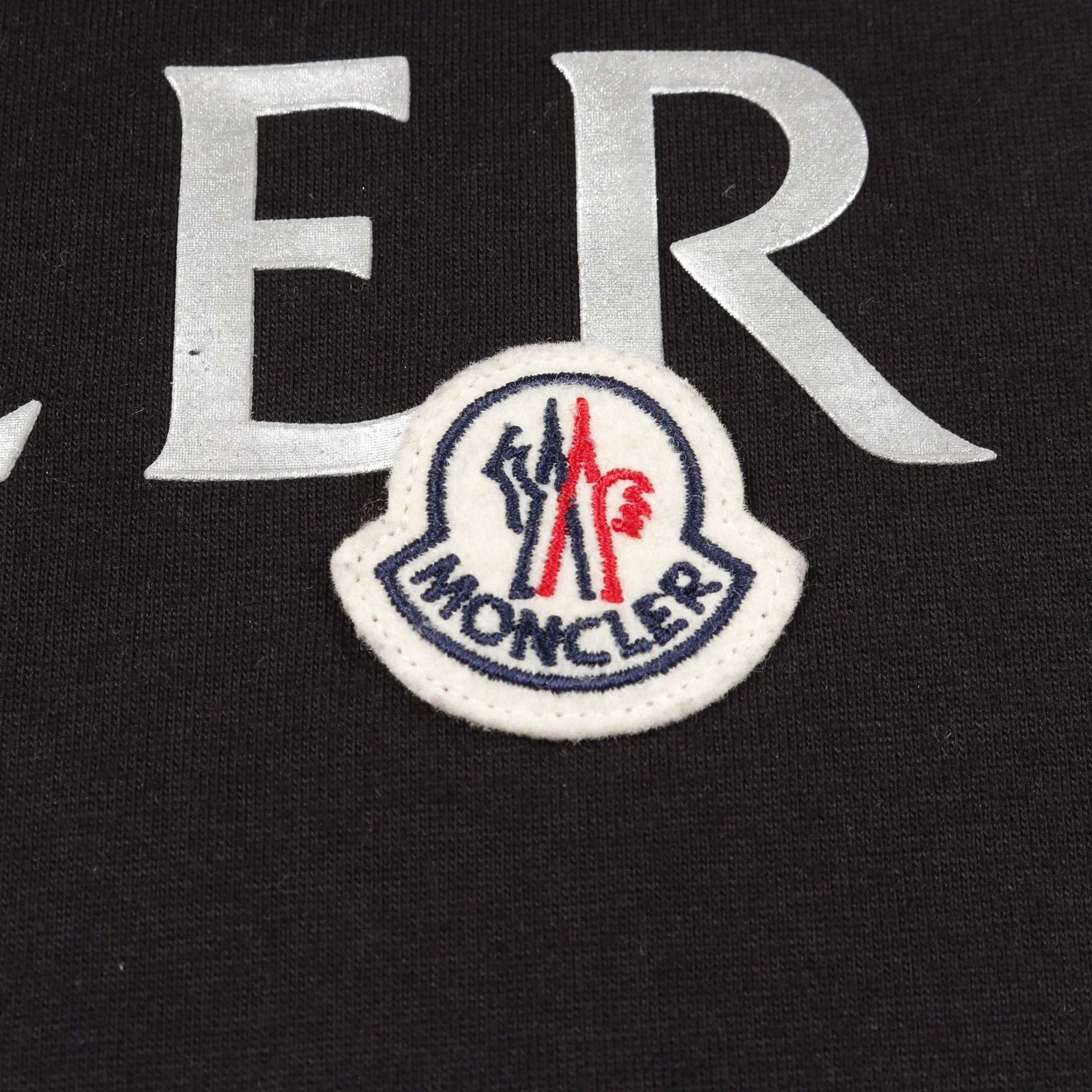 Tシャツ クルーネック ロゴ コットン ブラック モンクレール トップス MONCLER