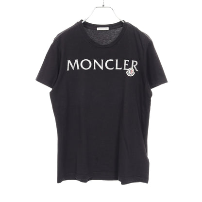 Tシャツ クルーネック ロゴ コットン ブラック モンクレール トップス MONCLER
