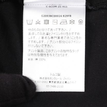 Tシャツ クルーネック ロゴ コットン ブラック モンクレール トップス MONCLER