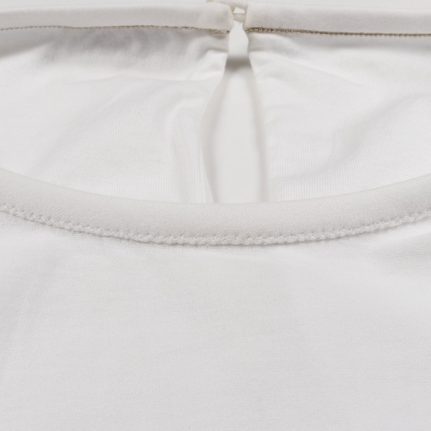 カットソー Tシャツ コットン ホワイト ブルネロクチネリ トップス BRUNELLO CUCINELLI
