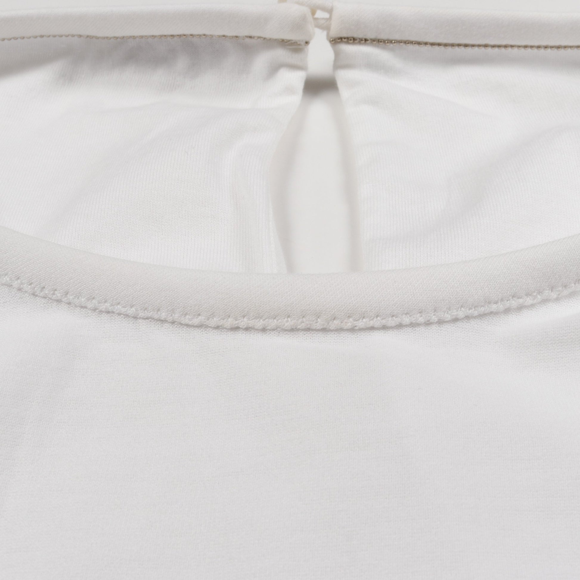 カットソー Tシャツ コットン ホワイト ブルネロクチネリ トップス BRUNELLO CUCINELLI