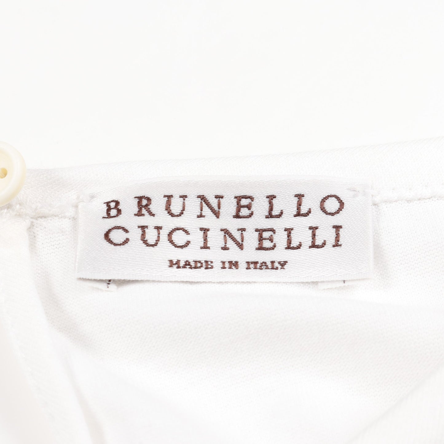 カットソー Tシャツ コットン ホワイト ブルネロクチネリ トップス BRUNELLO CUCINELLI