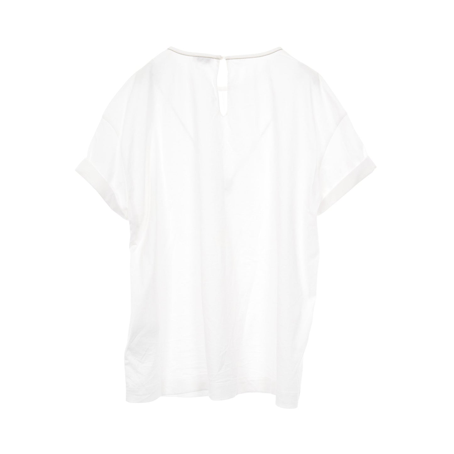 カットソー Tシャツ コットン ホワイト ブルネロクチネリ トップス BRUNELLO CUCINELLI
