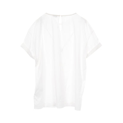 カットソー Tシャツ コットン ホワイト ブルネロクチネリ トップス BRUNELLO CUCINELLI