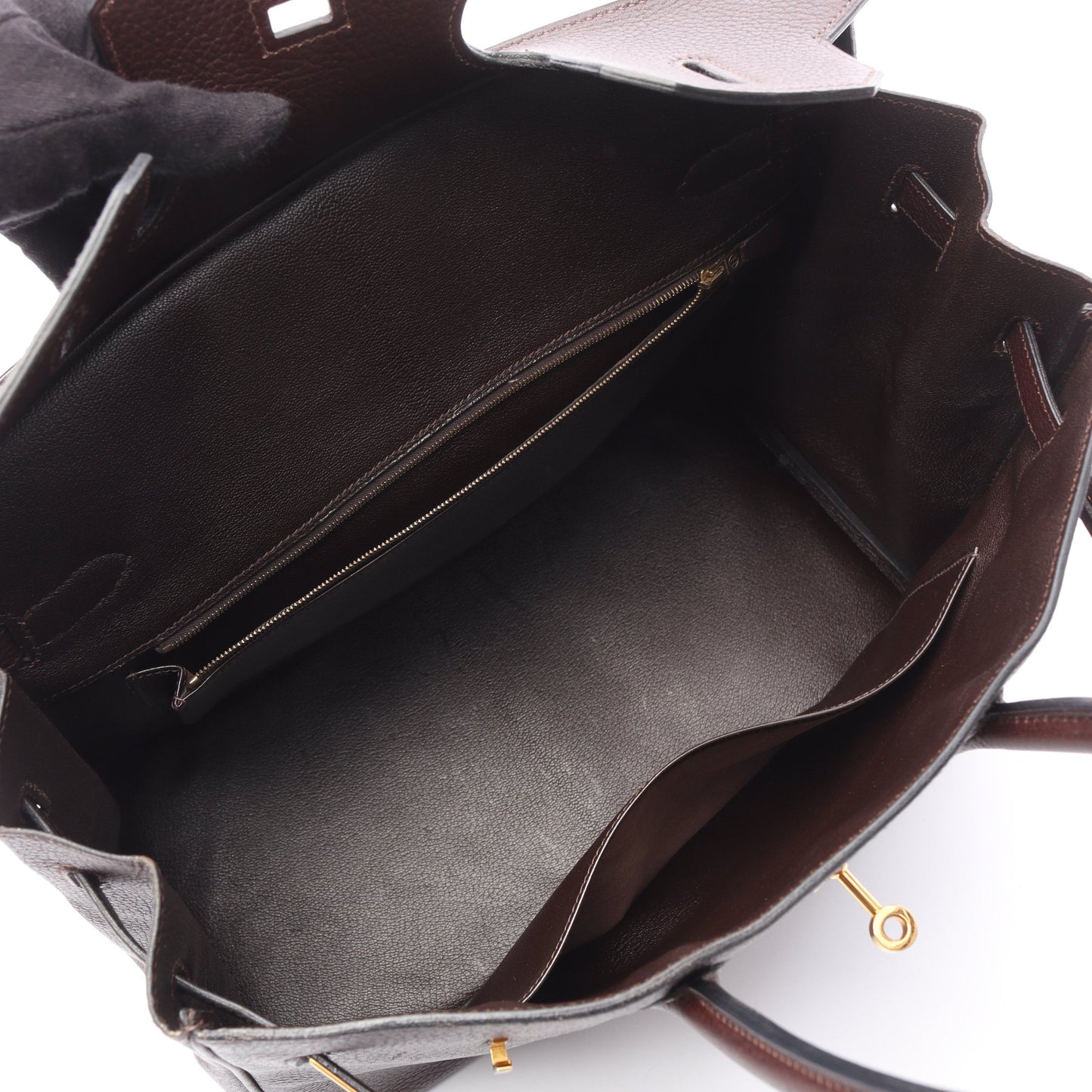 バーキン35 ハバナ ハンドバッグ アルデンヌ ブラウン ゴールド金具 ○Z刻印 エルメス バッグ HERMES