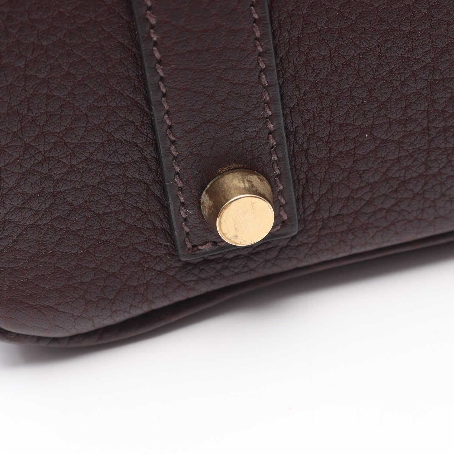 バーキン35 ハバナ ハンドバッグ アルデンヌ ブラウン ゴールド金具 ○Z刻印 エルメス バッグ HERMES