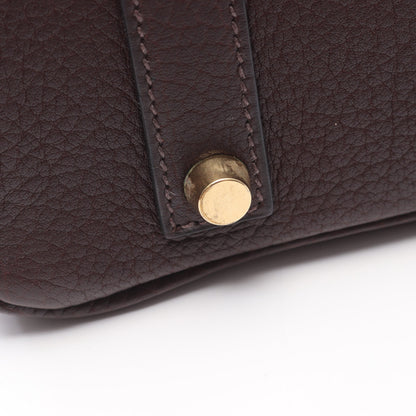 バーキン35 ハバナ ハンドバッグ アルデンヌ ブラウン ゴールド金具 ○Z刻印 エルメス バッグ HERMES