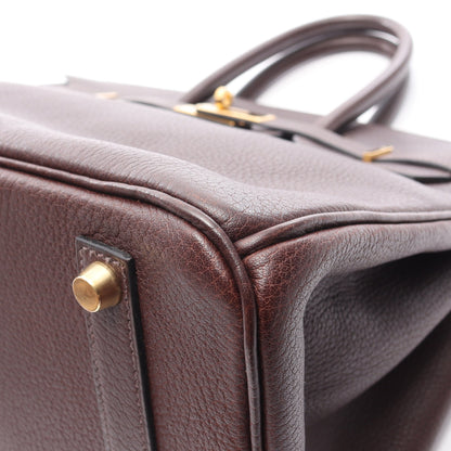 バーキン35 ハバナ ハンドバッグ アルデンヌ ブラウン ゴールド金具 ○Z刻印 エルメス バッグ HERMES