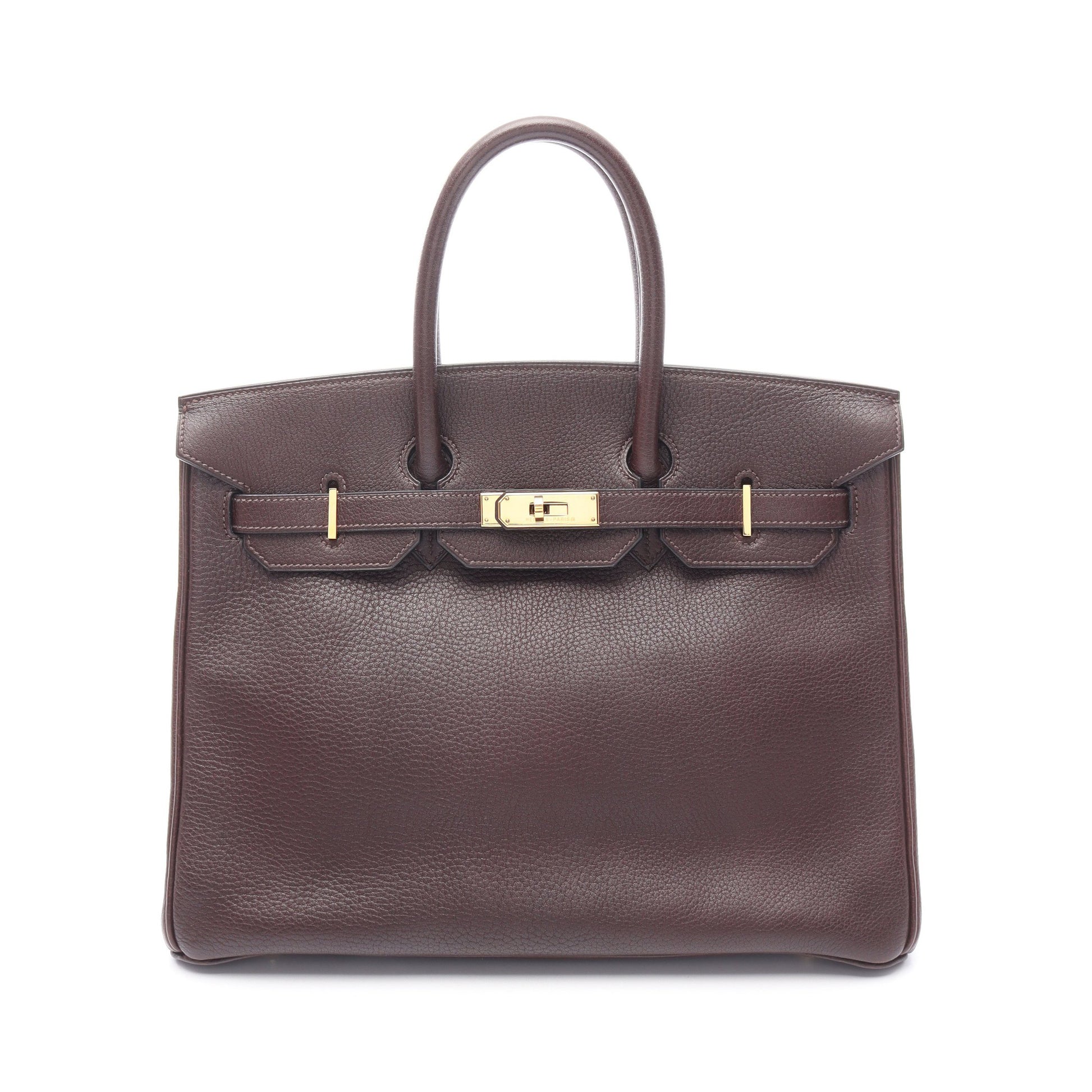 バーキン35 ハバナ ハンドバッグ アルデンヌ ブラウン ゴールド金具 ○Z刻印 エルメス バッグ HERMES