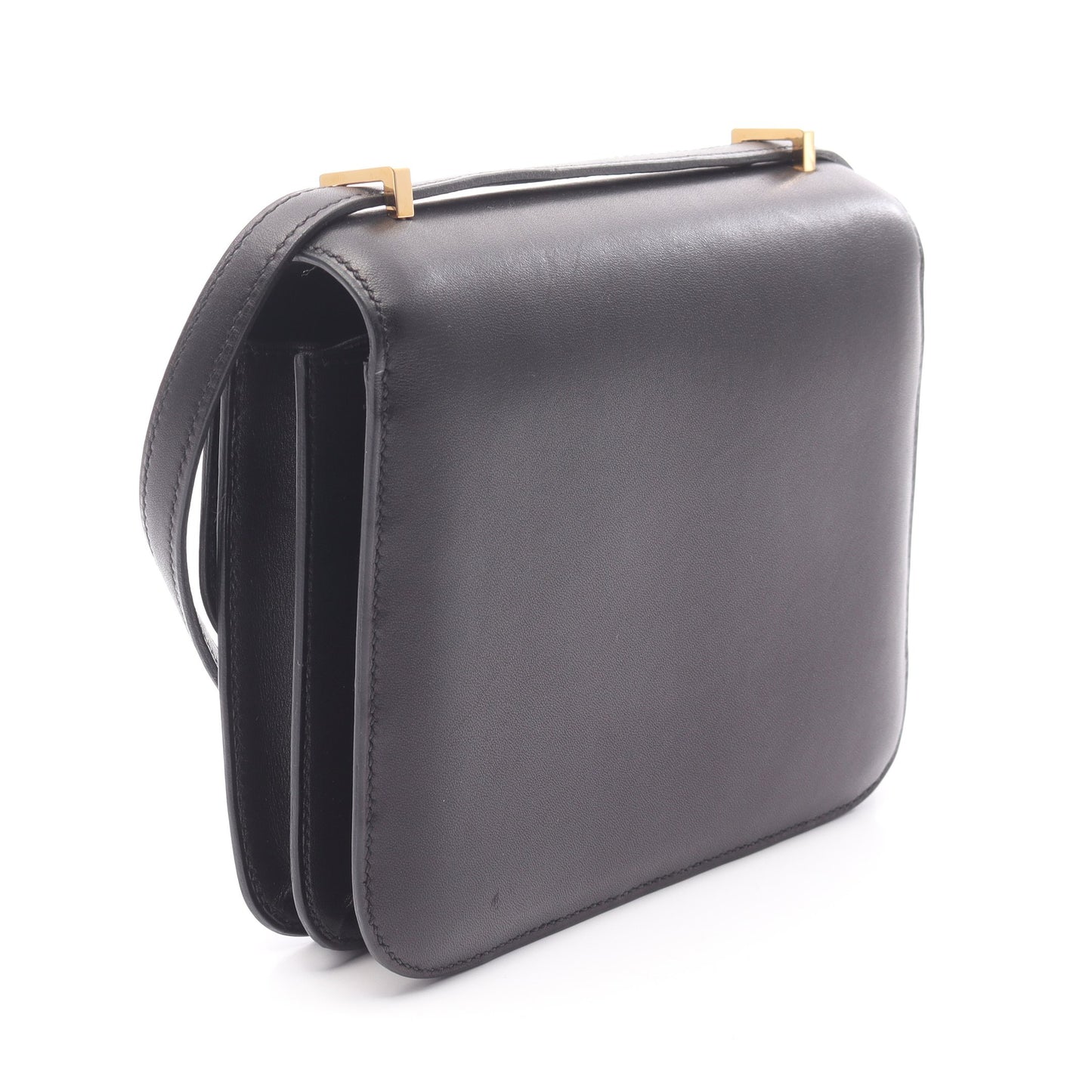 コンスタンス3 ミニ ショルダーバッグ ボックスカーフ ブラック ゴールド金具 A刻印 エルメス バッグ HERMES