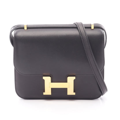 コンスタンス3 ミニ ショルダーバッグ ボックスカーフ ブラック ゴールド金具 A刻印 エルメス バッグ HERMES