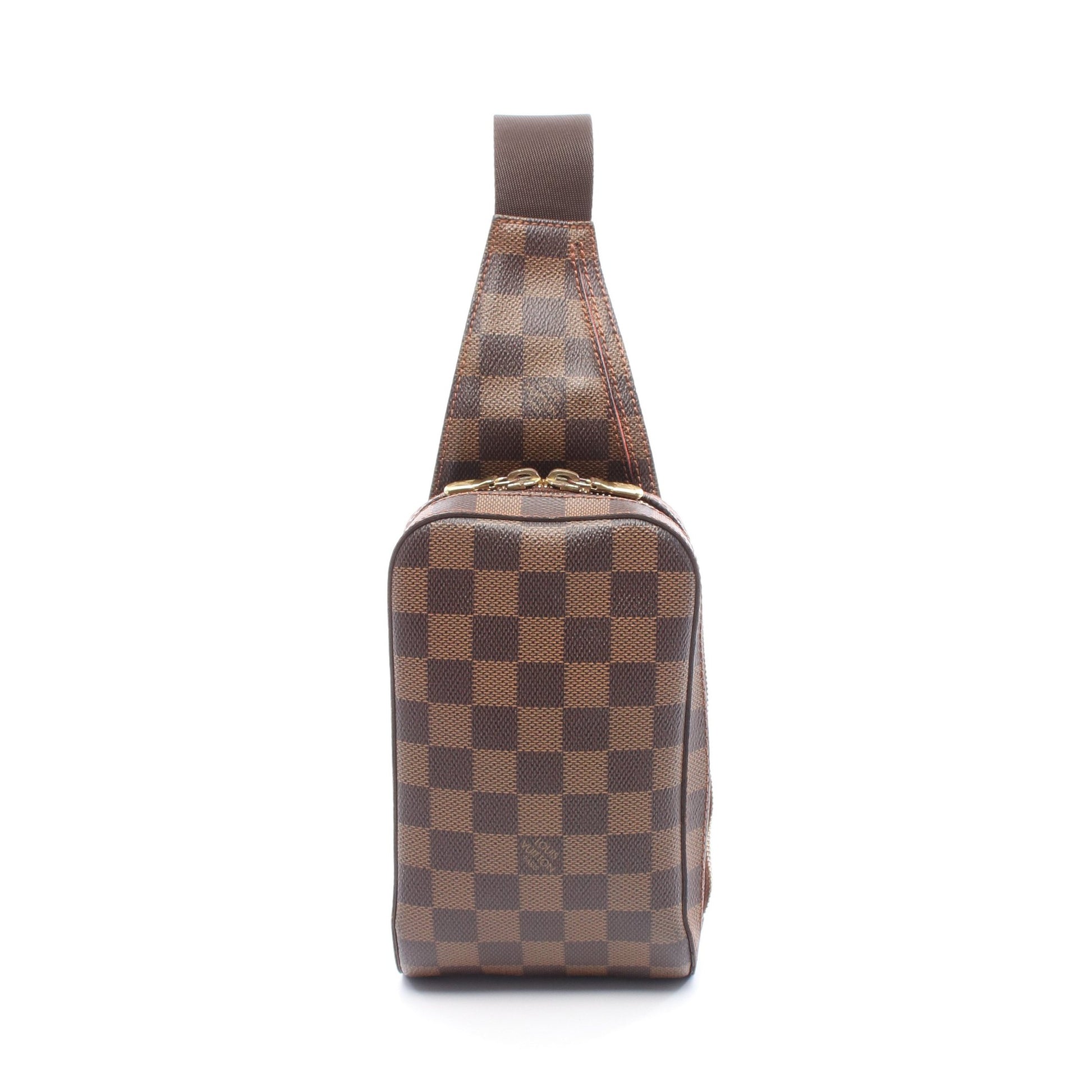 ジェロニモス ダミエエベヌ ボディバッグ PVC ブラウン ルイヴィトン バッグ LOUIS VUITTON