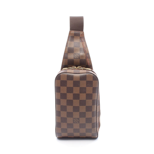 ジェロニモス ダミエエベヌ ボディバッグ PVC ブラウン ルイヴィトン バッグ LOUIS VUITTON