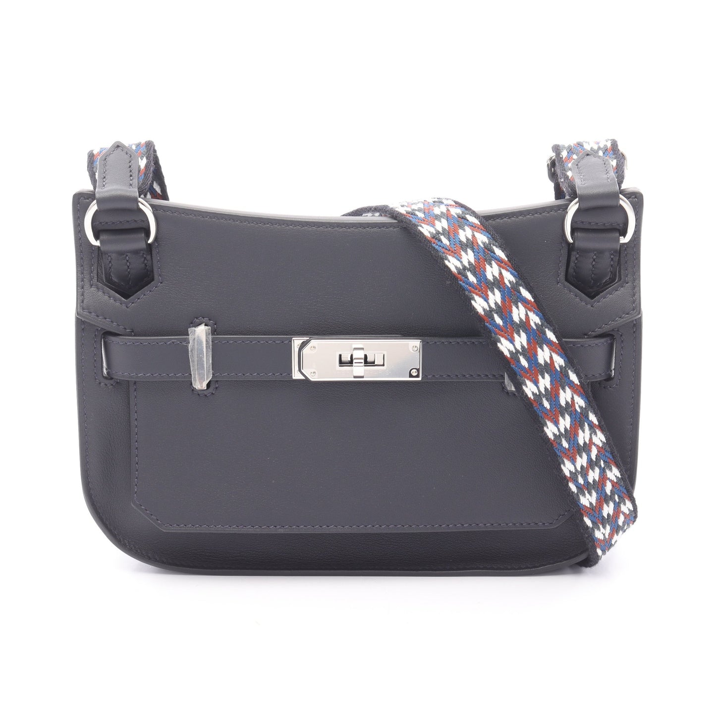 ジプシエール ミニ キャバン ショルダーバッグ ヴォースイフト ネイビー シルバー金具 B刻印 エルメス バッグ HERMES