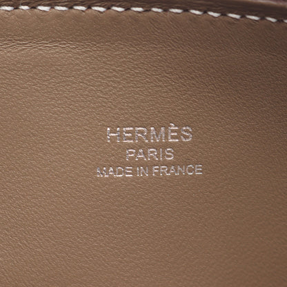 ボリード1923 ミニ エトゥープ ハンドバッグ エバーカラー グレーブラウン シルバー金具 2WAY K刻印 エルメス バッグ HERMES