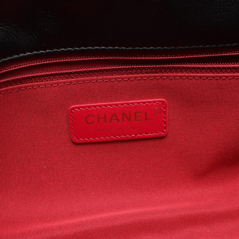 マトラッセ チェーンショルダーバッグ ワンショルダーバッグ ラムスキン ブラック ゴールド金具 シャネル バッグ CHANEL