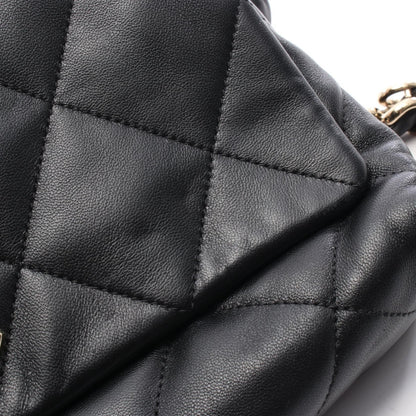 マトラッセ チェーンショルダーバッグ ワンショルダーバッグ ラムスキン ブラック ゴールド金具 シャネル バッグ CHANEL