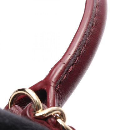 スモール ヴァニティケース マトラッセ チェーンショルダーバッグ レザー ボルドー ゴールド金具 2WAY シャネル バッグ CHANEL