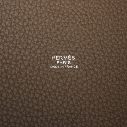 ピコタンロックMM エトゥープ ハンドバッグ トリヨンクレマンス グレーブラウン シルバー金具 K刻印 エルメス バッグ HERMES