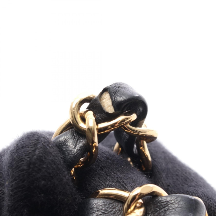 マトラッセ ショルダーバッグ トートバッグ レザー ブラック ゴールド金具 シャネル バッグ CHANEL
