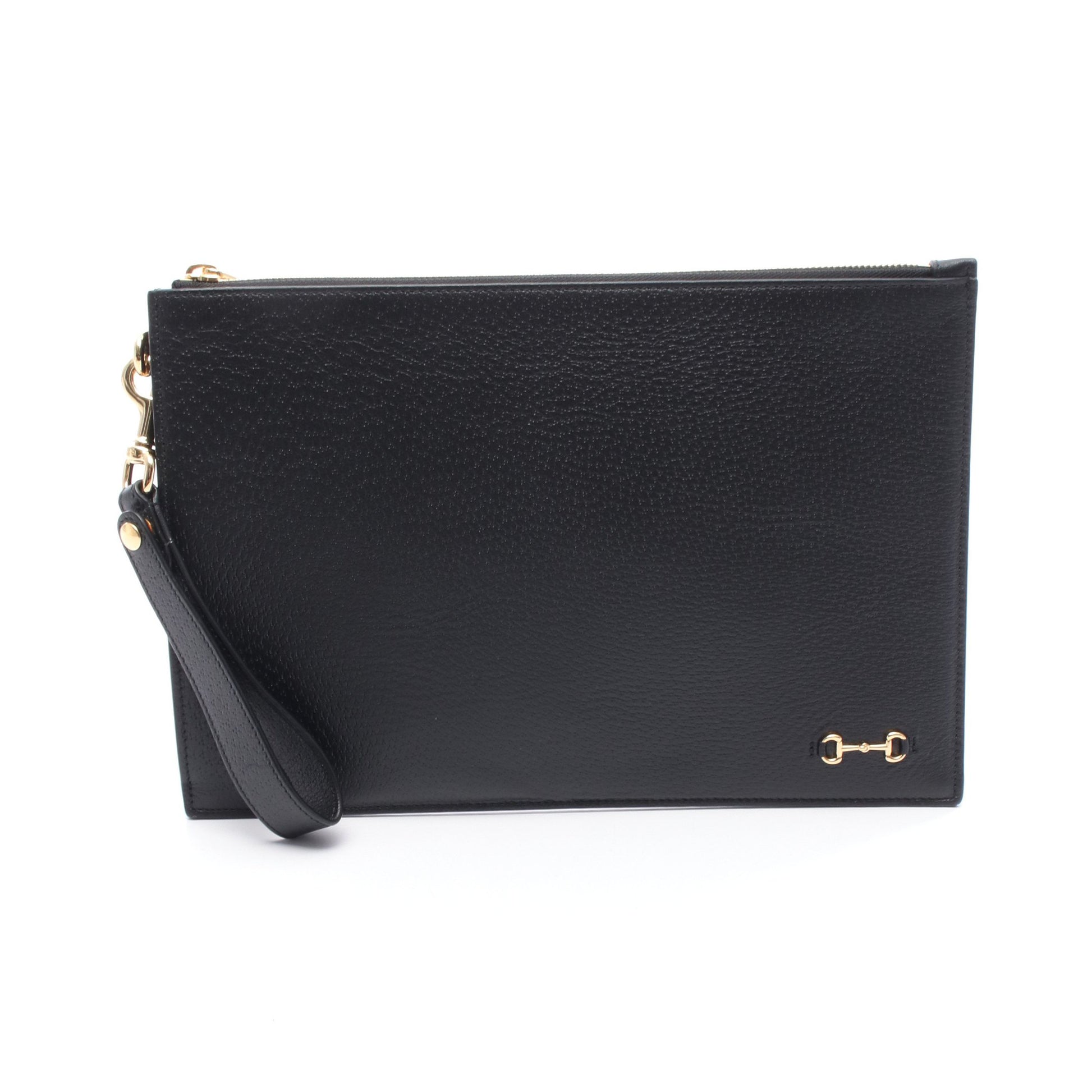 ホースビット クラッチバッグ レザー ブラック グッチ バッグ GUCCI