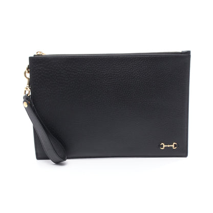 ホースビット クラッチバッグ レザー ブラック グッチ バッグ GUCCI