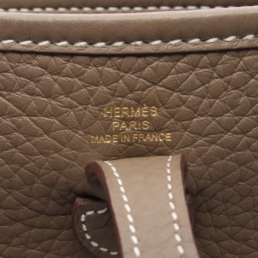 エヴリンTPM エトゥープ ショルダーバッグ トリヨンクレマンス グレーブラウン ゴールド金具 K刻印 エルメス バッグ HERMES
