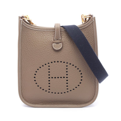 エヴリンTPM エトゥープ ショルダーバッグ トリヨンクレマンス グレーブラウン ゴールド金具 K刻印 エルメス バッグ HERMES