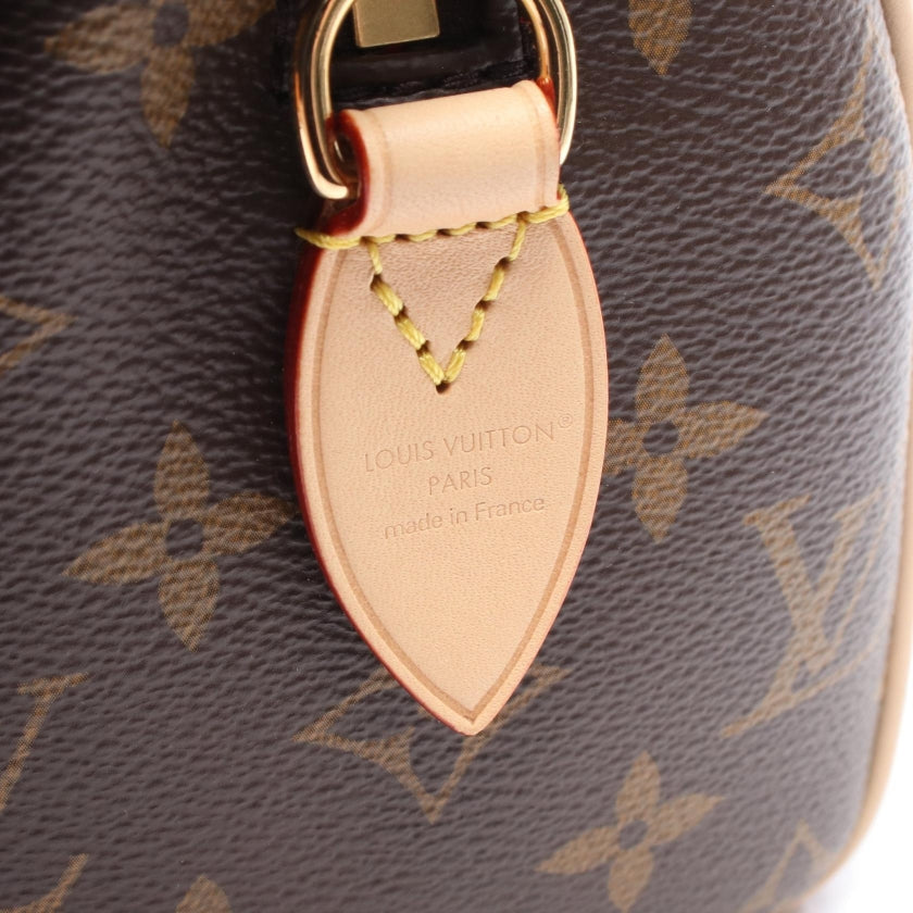 スピーディ バンドリエール20 モノグラム ハンドバッグ PVC レザー ブラウン ルイヴィトン バッグ LOUIS VUITTON
