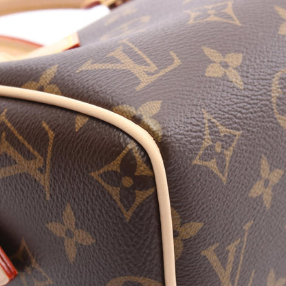 スピーディ バンドリエール20 モノグラム ハンドバッグ PVC レザー ブラウン ルイヴィトン バッグ LOUIS VUITTON
