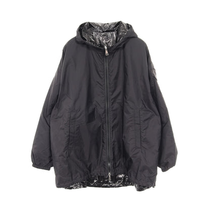 JUBBA オーバーサイズ ジャケット ナイロン ブラック フード付き リバーシブル モンクレール アウター MONCLER