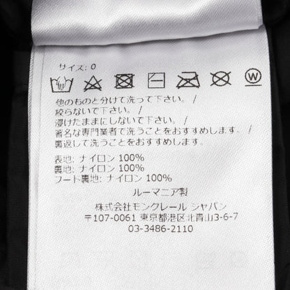 JUBBA オーバーサイズ ジャケット ナイロン ブラック フード付き リバーシブル モンクレール アウター MONCLER