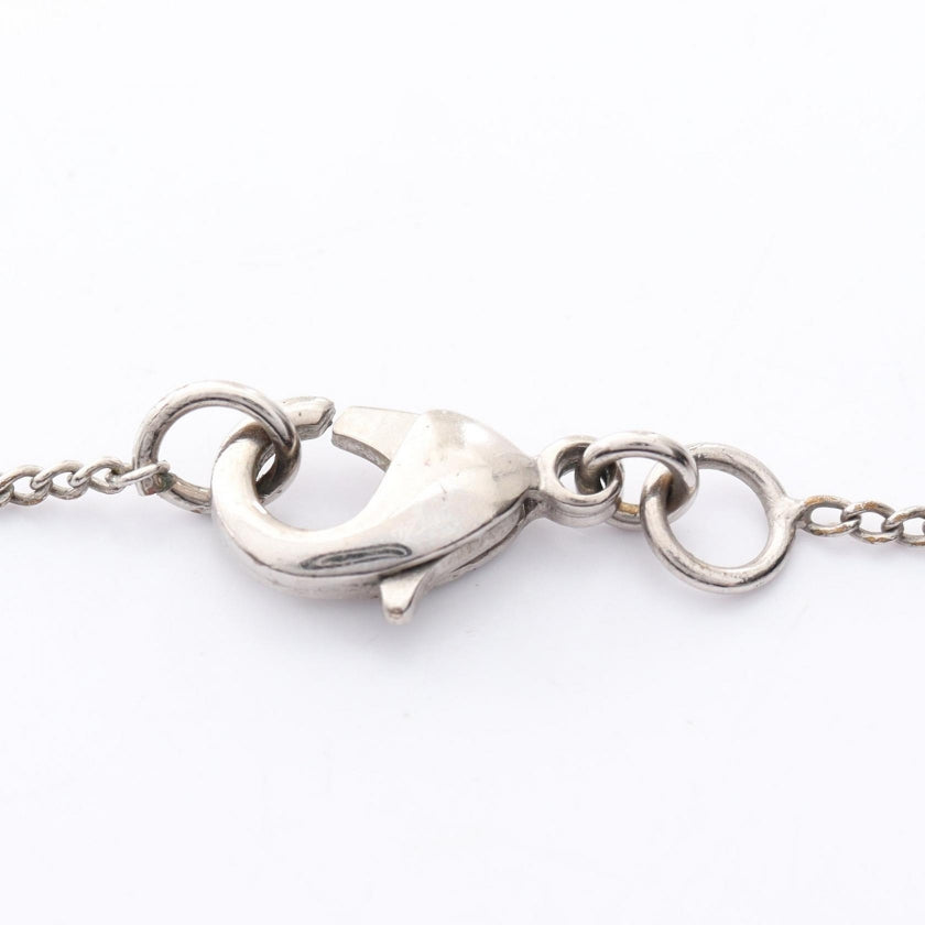 ココマーク ネックレス ラインストーン シルバー クリア B11P シャネル