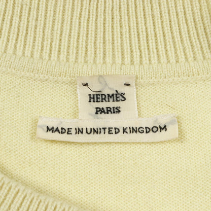 Hリフト ニット クルーネック カシミヤ イエロー エルメス トップス HERMES