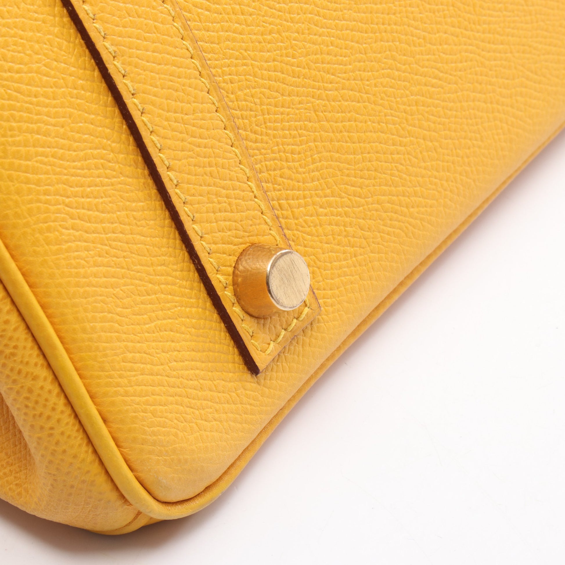 バーキン30 ハンドバッグ クシュベル イエロー ブルー ゴールド金具 ○Z刻印 エルメス バッグ HERMES