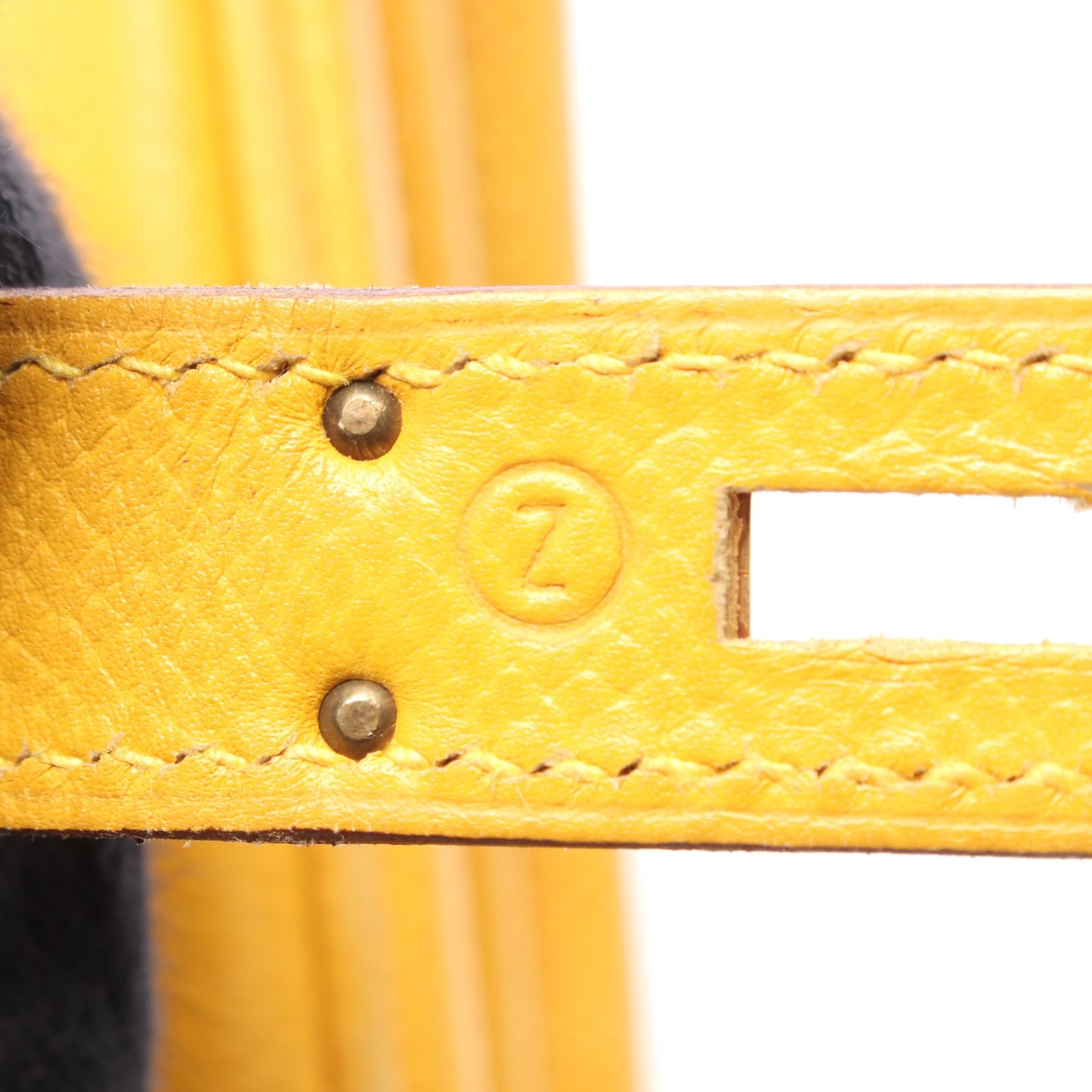 バーキン30 ハンドバッグ クシュベル イエロー ブルー ゴールド金具 ○Z刻印 エルメス バッグ HERMES