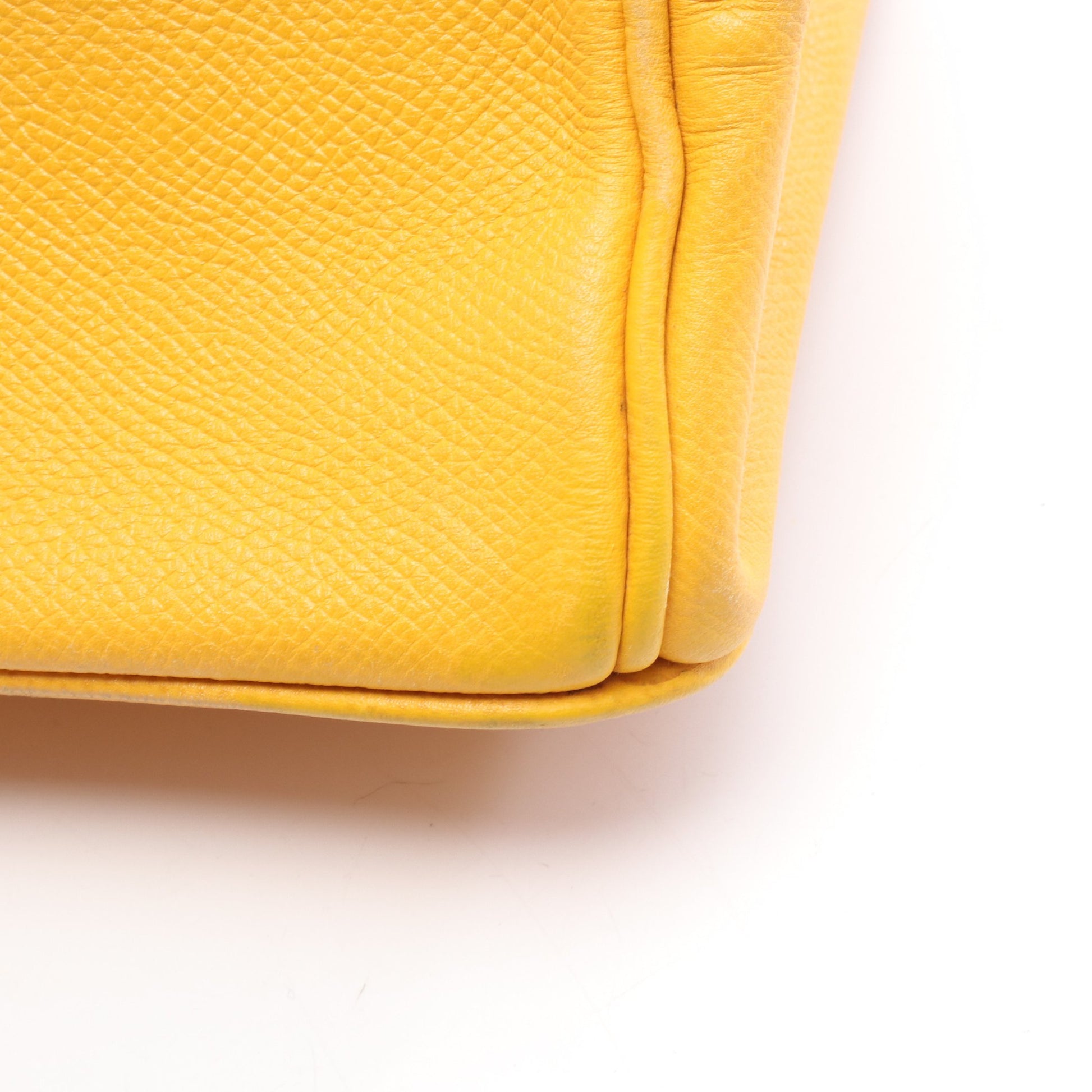 バーキン30 ハンドバッグ クシュベル イエロー ブルー ゴールド金具 ○Z刻印 エルメス バッグ HERMES