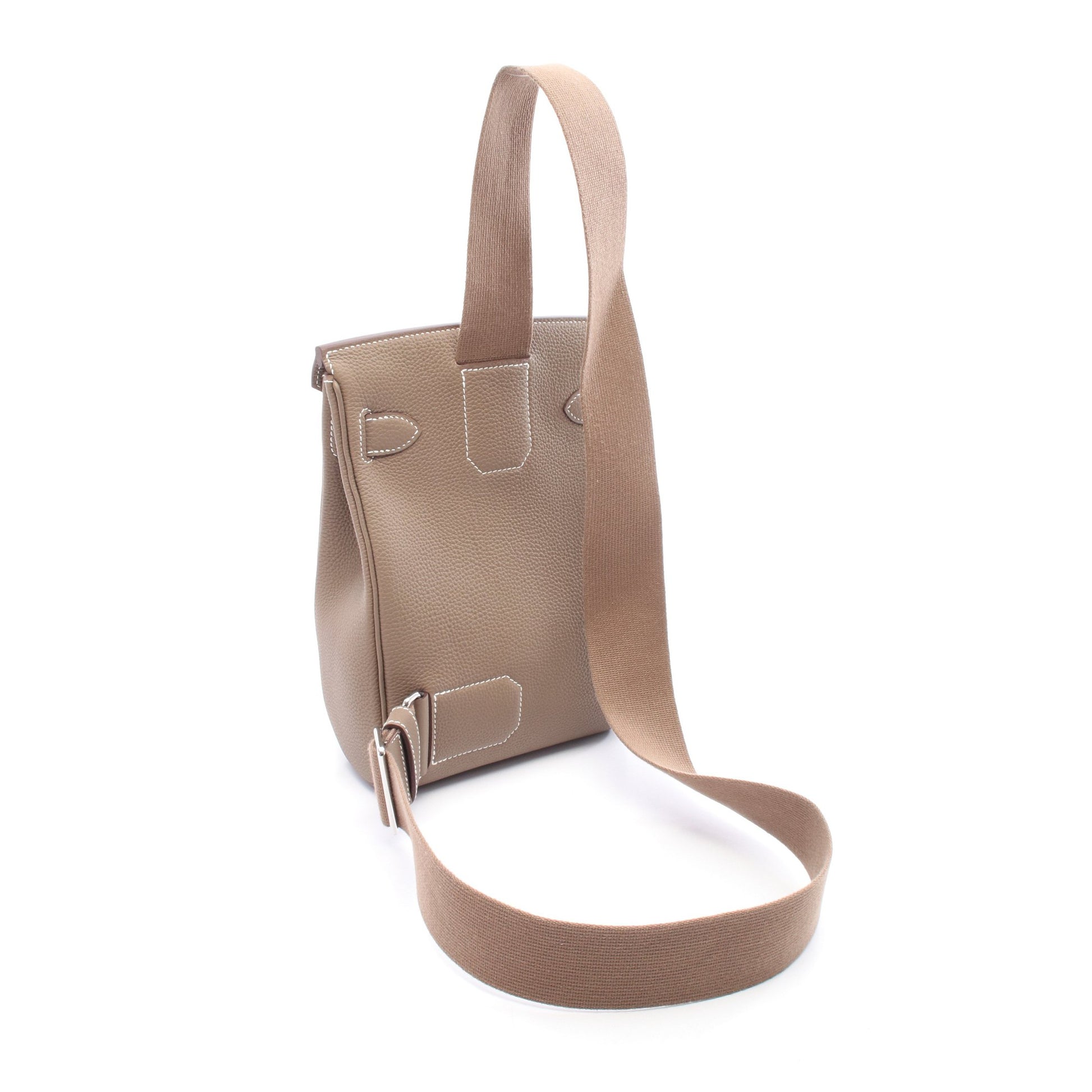 ケリーアッカドPM エトゥープ ボディバッグ トゴ グレーブラウン シルバー金具 W刻印 エルメス バッグ HERMES