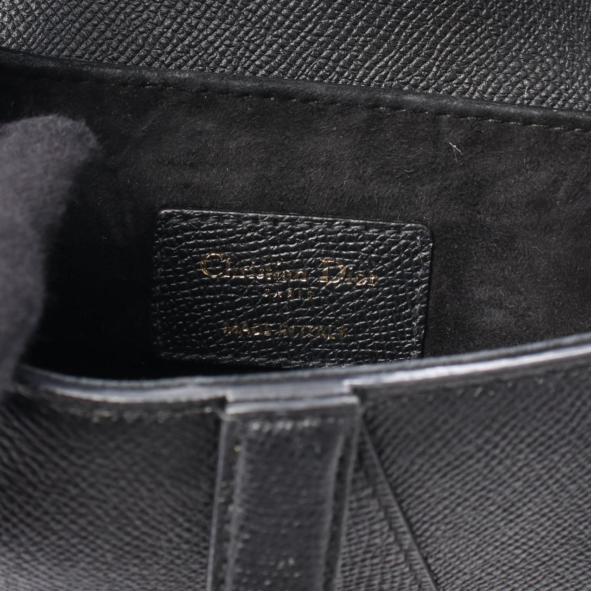 SADDLE サドル ハンドバッグ レザー ブラック 2WAY クリスチャンディオール バッグ Christian Dior