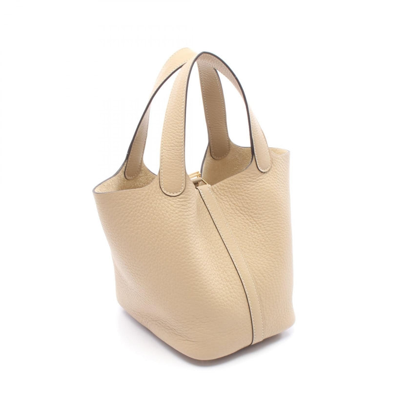 ピコタンロックPM トレンチ ハンドバッグ トリヨンクレマンス ベージュ ゴールド金具 K刻印 エルメス バッグ HERMES