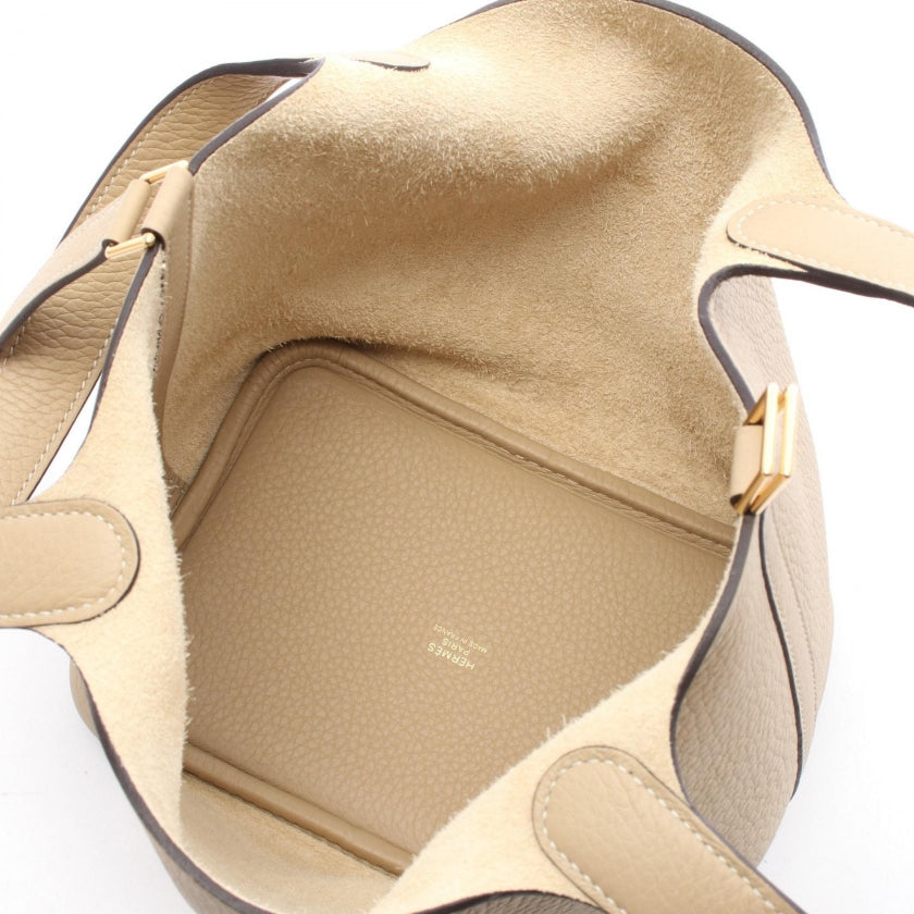 ピコタンロックPM トレンチ ハンドバッグ トリヨンクレマンス ベージュ ゴールド金具 K刻印 エルメス バッグ HERMES