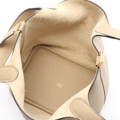 ピコタンロックPM トレンチ ハンドバッグ トリヨンクレマンス ベージュ ゴールド金具 K刻印 エルメス バッグ HERMES